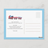 チャガチャガ列車の誕生日の赤ちゃん感謝していシャワーあなた ポストカード (裏面)