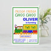 チャガ・チョ・チョ・ボーイの2歳の誕生日 招待状 (スタンド正面)