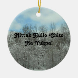 チャクタウのメリークリスマス セラミックオーナメント