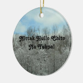 チャクタウのメリークリスマス セラミックオーナメント (左)