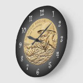 チャクタウコードタッカー銅メダル~ ラージ壁時計 (傾斜)