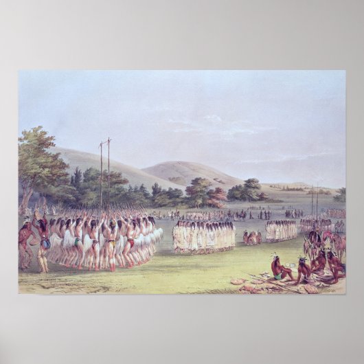 チャクタウ遊ボールダンス， 1834-35 ポスター (正面)