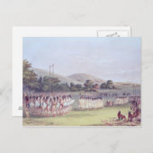 チャクタウ遊ボールダンス, 1834-35 ポストカード (正面/裏面)