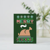 チャクマメリース – クリスマスズローストターキーブリーセーター シーズンポストカード (スタンド正面)