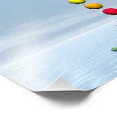 チャクラと虹 – 3D 描写 フォトプリント            (角)