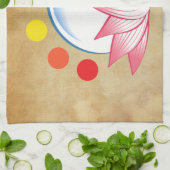 チャクラのはす キッチンタオル (折り畳み)