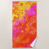 チャクラのエネルギー回復の色 ビーチタオル (正面)