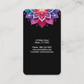 チャクラのエネルギー点 名刺 (裏面)