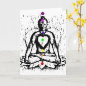 チャクラのヨガカード カード (黄色い花)