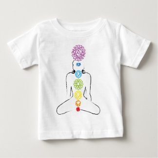 チャクラのヨガ色01 ベビーTシャツ