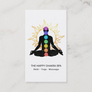 *~*チャクラの修復Lotus Pose Man Sun 名刺