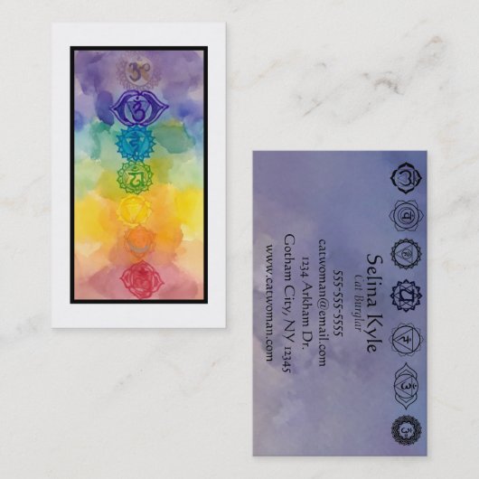 チャクラの名刺 名刺 (正面/裏面)