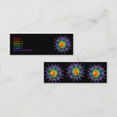 チャクラの日曜日のプロフィールカード スキニー名刺 (正面/裏面)