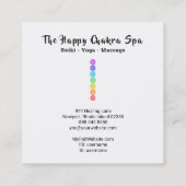 *~*チャクラの癒しMeditation Lotus Pose Man スクエア名刺 (裏面)