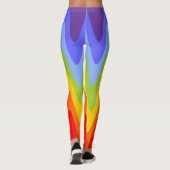 チャクラの色/虹 – 波高 レギンス (裏面)