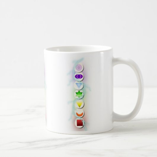 チャクラの記号のマグ コーヒーマグカップ (右)