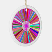 チャクラの車輪の円形のカラフルな治療のGoodluckの装飾 セラミックオーナメント (右)