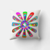 チャクラの車輪の円形のネオン輝きの治療の装飾 クッション (裏面)