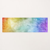 チャクラはっきりした虹色フローマントラヨガマット ヨガマット (裏面(横))