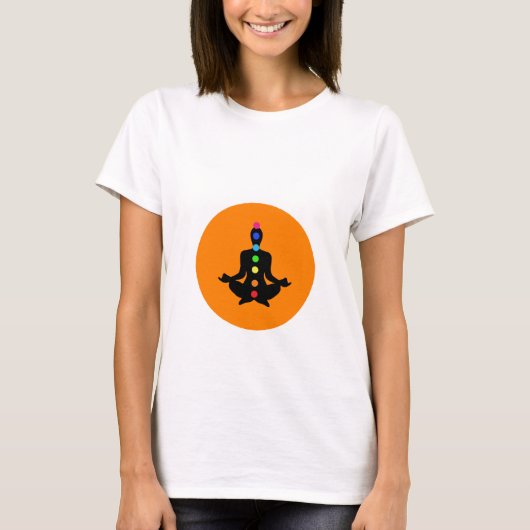 チャクラアート – ヨガティーシャツ Tシャツ (正面)