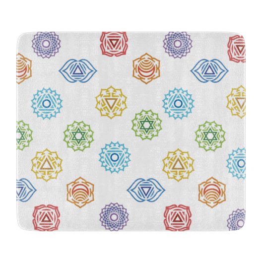 チャクラエネルギガラス切断板 カッティングボード (正面)