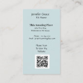 チャクラエネルギースピリチュアルヒーリング 名刺 (裏面)