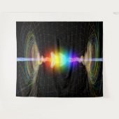 チャクラエネルギー活性化ブラックタペストリー タペストリー (正面(横))