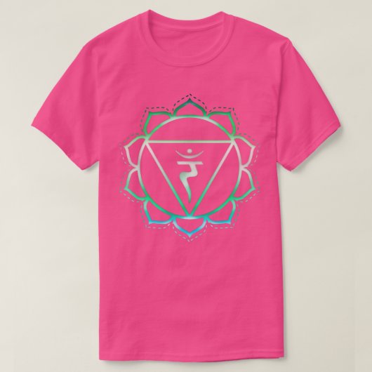 チャクラオム仏教の精神性禅花 Tシャツ (デザイン正面)