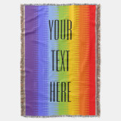 チャクラカラーIV +テキスト スローブランケット (正面縦)