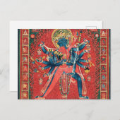 チャクラサンヴァラとその伴侶ヴァジュラヴァラヒ ポストカード (正面/裏面)