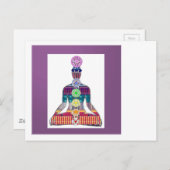 チャクラシステムYoga Meditation Well Being NVN656 ポストカード (正面/裏面)