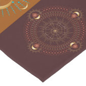 チャクラシャドウマンダラカラーブロックテーブルランナー ショートテーブルランナー (コーナー)