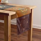 チャクラシャドウマンダラカラーブロックテーブルランナー ショートテーブルランナー (インサイチュ)