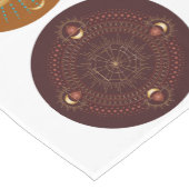 チャクラシャドー数々のマンダラカラーテーブルランナー ショートテーブルランナー (コーナー)