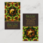 チャクラスターエナジーインヤンニューエイジビジネスカード 名刺 (正面/裏面)