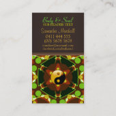 チャクラスターエナジーインヤンニューエイジビジネスカード 名刺 (裏面)