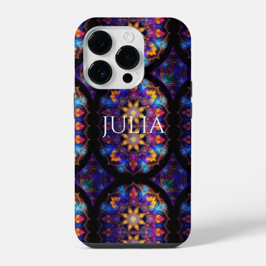 チャクラスター ニューエイジ デザイン iPhoneケース (裏面)