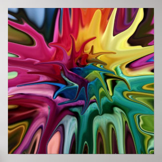 チャクラバランス明るいカラフル抽象芸術ポスター ポスター