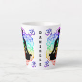 チャクラパーソナライズされたオムよぎゼンマグ カフェラテマグ (正面)