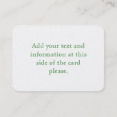 チャクラフラワーエネルギーアート 名刺 (裏面)