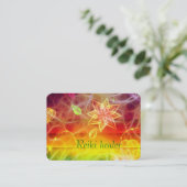 チャクラフラワーエネルギーアート 名刺 (スタンド正面)