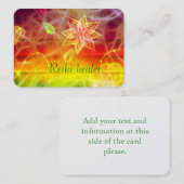 チャクラフラワーエネルギーアート 名刺 (正面/裏面)