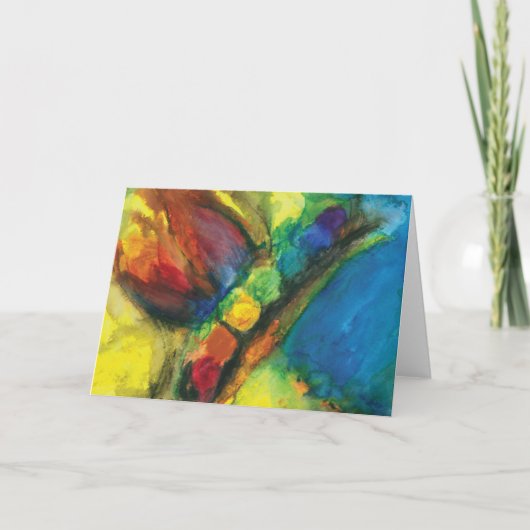 チャクラフルタリスのエネルギッシュなグリーティングカード カード (正面)