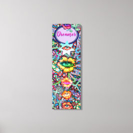 チャクラフローラドリーマーカラフル異常な神秘的 キャンバスプリント