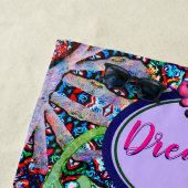 チャクラフローラドリーマーカラフル異常な神秘的 ビーチタオル (インサイチュ)