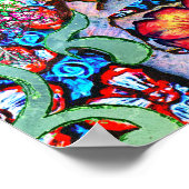 チャクラフローラドリーマーカラフル異常な神秘的 ポスター (角)