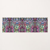 チャクラフローラドリーマーカラフル異常な神秘的 ヨガマット (裏面(横))