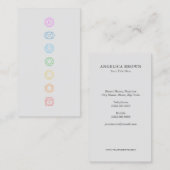 チャクラミニマリスト瞑想ビジネスカード 名刺 (正面/裏面)