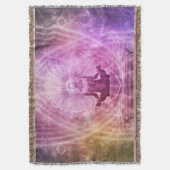 チャクラヨガ瞑想ブランケット スローブランケット (正面縦)