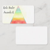 チャクラライトワーカー霊気カラー名刺 名刺 (正面/裏面)